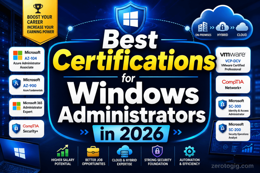 Best Certifications for Windows Administrators