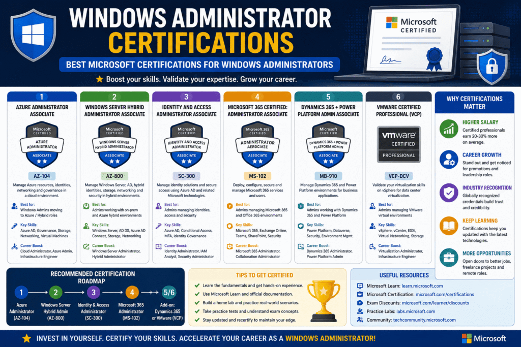 Best Microsoft certifications for Windows administrators