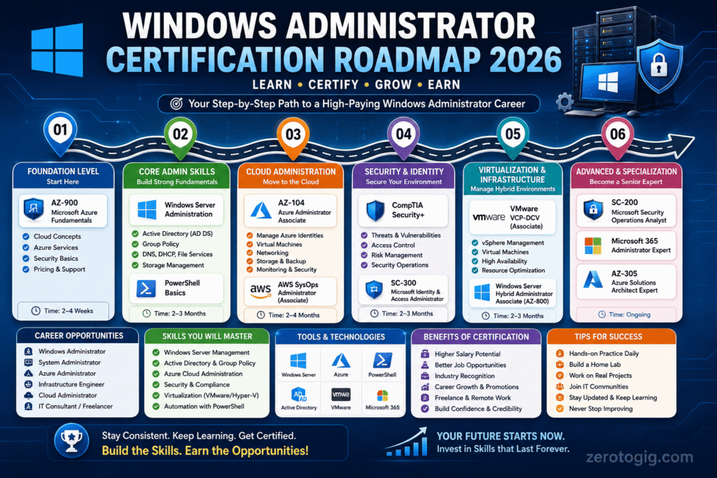 Windows administrator certification roadmap